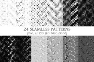 24 Seamless Grey Dot Patterns for Modern Graphics