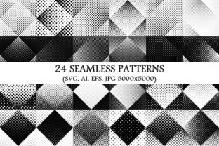 24 Seamless Halftone Square Patterns for Modern Web Design