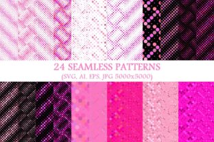 24 Seamless Pink Dot Patterns for Branding and Graphics