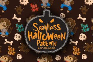 Halloween Seamless Patterns 21 for Creative Projects