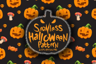Halloween Seamless Patterns 25 Graphics