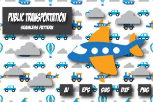 Public Transportation Seamless Pattern for Branding and Marketing