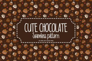 Seamless Pattern Cute Chocolate Graphics for Website and Print Design